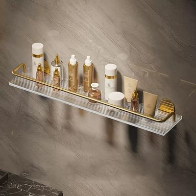 BAHELS Acrylic Bathroom Storage Shelf, Wall Mounted Shelf for Home Decor, Living Room, Bedroom, Kitchen (Color : 1 Layer, Size : 50CM)