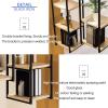 Drsyffsup Modern Floating Display Shelf Ceiling Mounted Shelves, Flower Plant Hanging Racks Set of 1 Metal Iron Frame for Living Room, Bedroom, Kitchen Shelf | 2-Layer (Size : 30x30x110cm) view 3