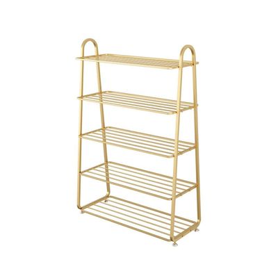 GRFIT Entryway Shoe Rack Five-layer Shoe Rack Floor Standing Shoe Shelf Wrought Iron Shoe Storage Rack Entryway Living Room Bedroom Hallway Shoe Storage Organizer Shoe Organizer (Color : 1)
