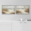 MUDECOR Framed Canvas Print Wall Art Beach Ocean Shore Nature Wilderness Modern Art Decorative Geometric Minimalism for Bedroom - 16"x24"x2 WHITE view 4