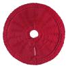 Christmas Tree Skirt, 48 inches Traditional Knitted Thick Rustic Tree Skirt Luxury Skirt for Xmas Holiday Decorations Indoor Outdoor view 1