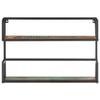 Wall Shelf ,Office Shelf,Children's Shelf,Plant Wall Shelf,Perfume Shelf,Kitchen Shelf,Flower Shelf,Toys Shelf,Storage Shelf,for Living Room,Bedroom,Bathroom,23.6"x7.9"x23.6" Solid Reclaimed Wood view 3