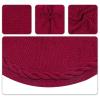 Christmas Tree Skirt, 48 inches Cable Knit Knitted Thick Rustic Xmas Holiday Decoration for Xmas Ornaments and Holiday Decorations view 2