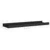 WEHUOSIF Picture Frame Ledge Shelves 2 pcs Black,Cosmetic Shelf,BedHead Shelf,Perfume Shelf,Picture Ledge Shelve,Bathroom Shelf,Display Shelf,for Office,Farmhouse,Bar,Cafe, 15.7"x3.5"x1.2" MDF view 2
