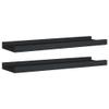 WEHUOSIF Picture Frame Ledge Shelves 2 pcs Black,Cosmetic Shelf,BedHead Shelf,Perfume Shelf,Picture Ledge Shelve,Bathroom Shelf,Display Shelf,for Office,Farmhouse,Bar,Cafe, 15.7"x3.5"x1.2" MDF view 3