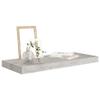 WEHUOSIF Floating Wall Shelf Concrete Gray,Display Shelf,Storage Shelf,Bedroom Wall Shelf,Photo Wall Shelf,Flower Shelf,Toys Shelf,for Restaurant,Kitchen,Bar,Home,23.6"x9.3"x1.5" MDF view 4