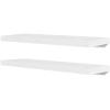 BaraSh 2 White MDF Wall Wide Shelves Wood Shelves Bathroom Wide Shelves for Wall Wood Shelves Bathroom Display Shelves Book/DVD Storage view 3