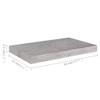 WEHUOSIF Floating Wall Shelves 2 pcs Concrete Gray,Display Shelf,Storage Shelf,Bedroom Wall Shelf,Photo Wall Shelf,Flower Shelf,Toys Shelf,for Restaurant,Kitchen,Bar,Home,19.7"x9.1"x1.5" MDF view 2