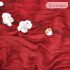 12 Pack Cheesecloth Table Runner 35 x 120 inch Long Boho Cheese Cloth Gauze Table Runners Semi Sheer Table Runner for Wedding Decor, Bridal Shower, Birthday Party (Red) view 3