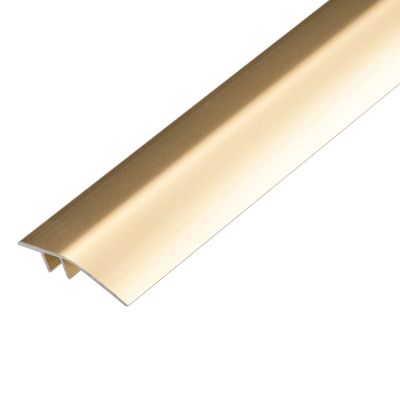 HJXGQJM Carpet Edge Strip, Aluminum Floor Transition Threshold Strip, Floor Transition Strip, Aluminum Transition Strips for Doorway, Durable & Easy-to-Install Door Strip (Color : Titanium Gold)