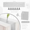 6 Pack Silver Sequin Table Runner 12" x 72" Sparkle Table Runner for Baby Bridal Shower Wedding Birthday Party Table Decor (Silver) view 2