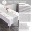 6 Pack Silver Sequin Table Runner 12" x 72" Sparkle Table Runner for Baby Bridal Shower Wedding Birthday Party Table Decor (Silver) view 4