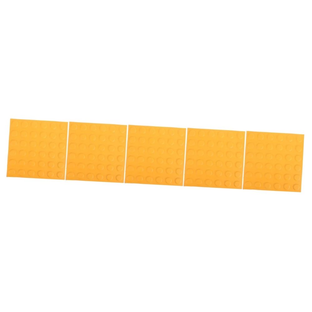 Healifty 5pcs Paving Sidewalk Boards Tactile Paving Tiles Street Blind Boards Sidewalk Boards for Pathway Garden Paver Tiles Paving Blind Bricks Patio Blind Boards PVC Paving Bricks Floor