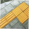 Healifty 5pcs Paving Sidewalk Boards Tactile Paving Tiles Street Blind Boards Sidewalk Boards for Pathway Garden Paver Tiles Paving Blind Bricks Patio Blind Boards PVC Paving Bricks Floor view 4