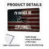 VUQUIS I'd Rather Be Flying Airplane 8 x 12 In Wall Dcor Mental Sign Bar Decoration Indoor Outdoor Yard Great Gifts view 4