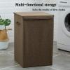 Japanese Style Covered Dirty Clothes, Household Light Luxury Dirty Clothes Basket, Toys and Sundries Large Capacity Storage Bucket view 4