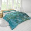 HOBBOY Blue River & Water Lily 3 Pieces Claude Monet Art Pattern Duvet Cover with Zipper Ties 2 Pillowcases Breathable Duvet Cover Sets Twin view 2