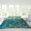 HOBBOY Blue River & Water Lily 3 Pieces Claude Monet Art Pattern Duvet Cover with Zipper Ties 2 Pillowcases Breathable Duvet Cover Sets Twin view 3