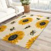 Bee Rug 6x8 ft, Sunflower Area Rug, Honey Bee Rugs for Living Room Bedroom, Bumble Bee Carpet, Kids Room Decor for Boys Girls, Washable Non Slip Soft Low Pile Indoor Area Rugs view 1