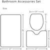 Funny Mushroom Buth Bath Mat Set, Fun Cute Sexy Butt 70S 80S Fabric Bathroom Mat Set,Hippie Psychedelic Aesthetic Colorful Unique Set Soft Toilet Lid Cover and Contour Mat and Bath Mat(Black) view 2