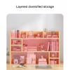 Dorm Desk Bookshelf, Desktop Bookshelf, Over The Desk Shelving Unit, Countertop Storage Hutch, Suitable for Family Dormitories view 3