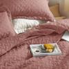 Bedsure Quilts Queen Size - Lightweight Bedspreads Queen Size with Basket Weave Pattern, Soft Quilt Bedding Set, Grayish Pink Comforter Set Coverlet for All Seasons with 2 Pillow Shams (90" x 96") view 3