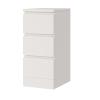 Simple Nightstand Nightstand Waterproof MDF Board End Table 3 Drawers Bedside Table Rectangle Modern Bedside Dresse 25 * 35 * 60cm Bedside Cabinet Space Saving view 1
