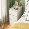 Simple Nightstand Nightstand Waterproof MDF Board End Table 3 Drawers Bedside Table Rectangle Modern Bedside Dresse 25 * 35 * 60cm Bedside Cabinet Space Saving view 2