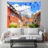 Loccor Oktoberfest Bavarian Tapestry Wall Hanging German Town Old Street Medieval Traditional Houses Tapestry Oktoberfest Party Decorations Home Living Room Decor 80''x60'' view 3