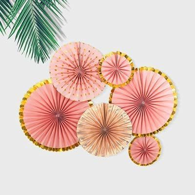 ZUMAHA Portable Hand Fan Handmade,Paper Handheld Fan 3D Drawing Flower Party Paper Flower Fan Decoration Wedding Folding Fans Colorful Cool