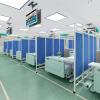 3 4 5 6 Panel Medical Mobile Privacy Screens, Folding Iron Frame Professional Hospital Grade Screen Partitions, Ward/Beauty Salon/Health Museum Standing Door Partition ( Size : 6 Panels-W300cm(9.8ft/1 view 3