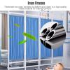 3 4 5 6 Panel Medical Mobile Privacy Screens, Folding Iron Frame Professional Hospital Grade Screen Partitions, Ward/Beauty Salon/Health Museum Standing Door Partition ( Size : 6 Panels-W300cm(9.8ft/1 view 4