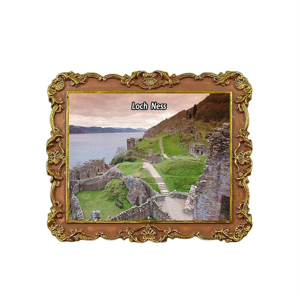 Loch Ness Scotland United Kingdom Refrigerator Magnet 3D Travel Souvenir Fridge Decoration Magnetic Sticker Craft Collection