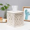 Paper Towel Box, Household Paper Towel Box, Creative Cotton Rope Woven Paper Box 15 * 14 * 14 view 4