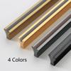 Cabinet Pull HandlesConcealed HandlesAluminum Alloy Furniture Handles 2 Pcs Cupboard Door Pull Handles Solid Cabinet Drawer Pull Knobs, for Bathroom Kitchen Bedroom Wardrobe (Length 600mm) ( Size : view 2