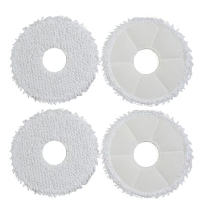 ZeAda 4 Pack Microfiber Rags,Compatible for Xiaomi Mijia Omni 1s X10 +,Compatible for Xiaomi S10 + Mi Replacement Mopping Pad Vacuum Cleaner Accessories