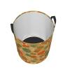Tropical Tiki Pineapple Hibiscus Laundry Hamper with Durable Handle Waterproof Collapsible Laundry Basket Round Storage Basket Dirty Clothes Organizer Bag for Bedroom Bathroom Dorm Office view 3
