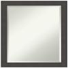 Amanti Art Silver Bathroom Mirror for Over Sink, 28x22 Blaine Light Pewter Narrow Rectangle Vanity Mirror, Medium Modern Frame, Hangs Horizonally and Vertically, Bathroom Wall Decor, Beveled Edge view 1