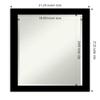 Amanti Art Black Bathroom Mirror for Over Sink, 27x21 Brushed Black Rectangle Vanity Mirror, Medium Modern Frame, Hangs Horizonally and Vertically, Bathroom Wall Decor, Beveled Edge view 4