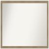 Amanti Art Brown Bathroom Mirror for Over Sink, 26x38 Woodgrain Stripe Mocha Rectangle Vanity Mirror, Large Casual Wood Frame, Hangs Horizonally and Vertically, Bathroom Wall Decor, Non-Beveled Edge view 1