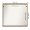 Amanti Art Brown Bathroom Mirror for Over Sink, 26x38 Woodgrain Stripe Mocha Rectangle Vanity Mirror, Large Casual Wood Frame, Hangs Horizonally and Vertically, Bathroom Wall Decor, Non-Beveled Edge view 4