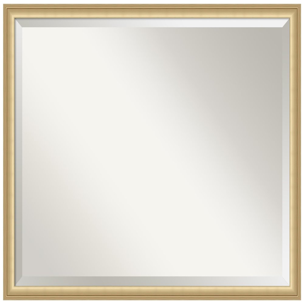 Amanti Art Gold Bathroom Mirror for Over Sink, 24x30 Florence Gold Rectangle Vanity Mirror, Large Casual Frame, Hangs Horizonally and Vertically, Bathroom Wall Decor, Beveled Edge