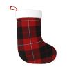 Yssammns Christmas Stockings, Old Scotsman Clan Cunningham Tartan Plaid Christmas Fireplace Hanging Stockings Classic Stockings for Family Holiday Xmas Party Decorations view 1