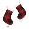 Yssammns Christmas Stockings, Old Scotsman Clan Cunningham Tartan Plaid Christmas Fireplace Hanging Stockings Classic Stockings for Family Holiday Xmas Party Decorations view 3