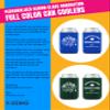 Personalized Senior Class Graduation Full Color Can Coolers (Cerulean) view 2