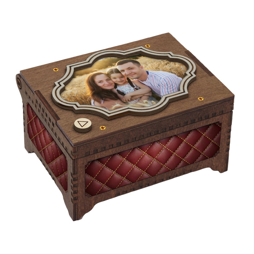 Davidson Workshop Custom Wording MP3 Music Box with Photo Image Print, Celebrate A Special Moment Or Achievement, Plays Custom Song