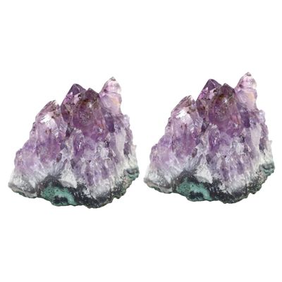 ABOOFAN 2pcs Crystals Multi-Function Decorative Stone Delicate Meditation Stones for Collection