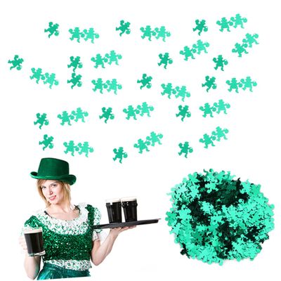 jojofuny 15g Dark Green Patrick's Day Scatter Glittery Sequins for Parties Weddings Events
