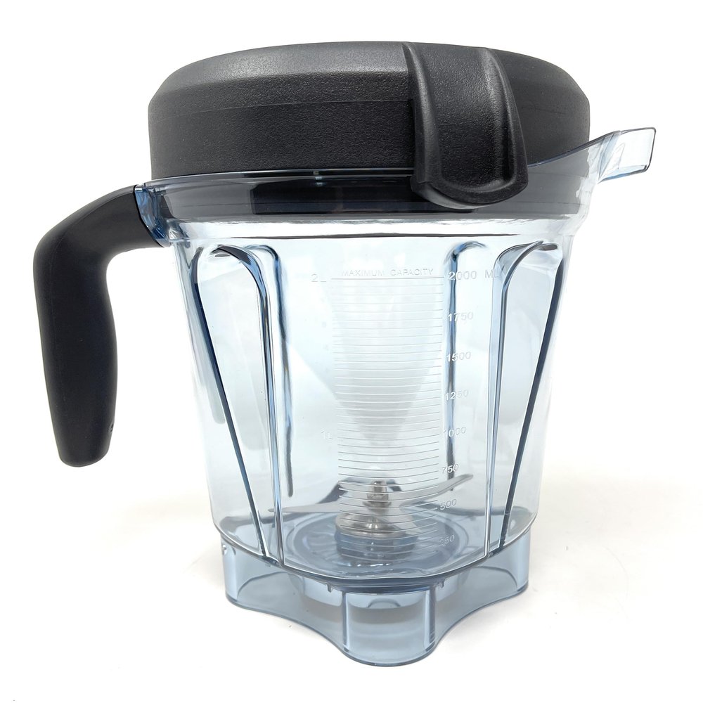 64-Ounce Blender Container, Transparent Food Blender Container with Blade Lid Blender Replacement Parts Compatible with Vitamix Blender 2L