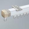 YJLTKL Heavy Duty Silent Luxury TrackRoom Divider-Ceiling Curtain Track, Ceiling Mounted/Wall Mount, Track Curtain System (Color : A-ceiling1, Size : 0.95m/3.11FT) view 1